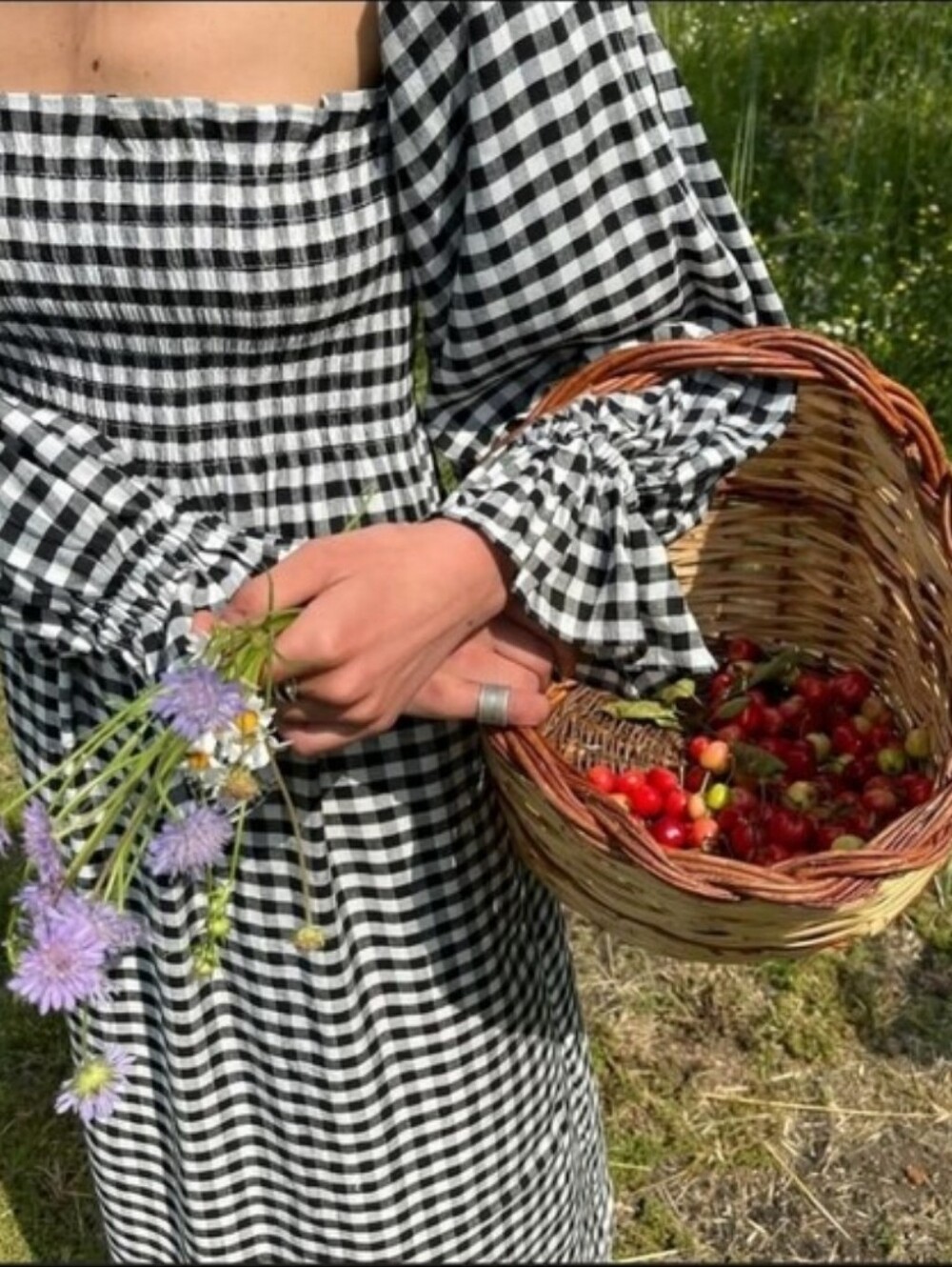 Sleeper linen black and white gingham atlanta midi dress, xsmall